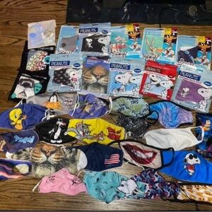 Assorted Cartoon Character Face Masks